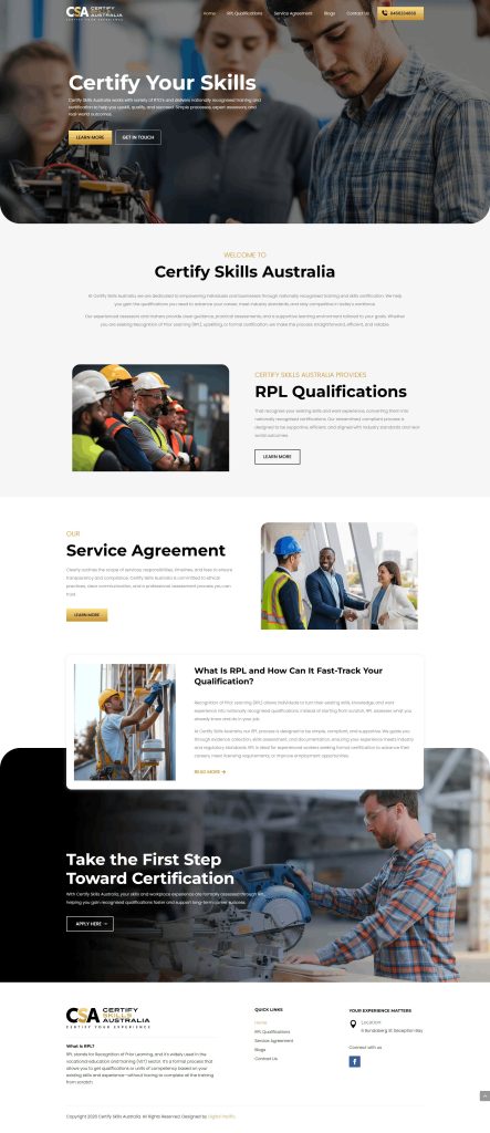 Certify Skills Australia